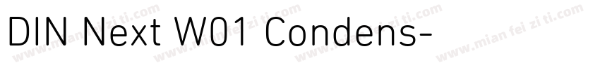 DIN Next W01 Condens字体转换